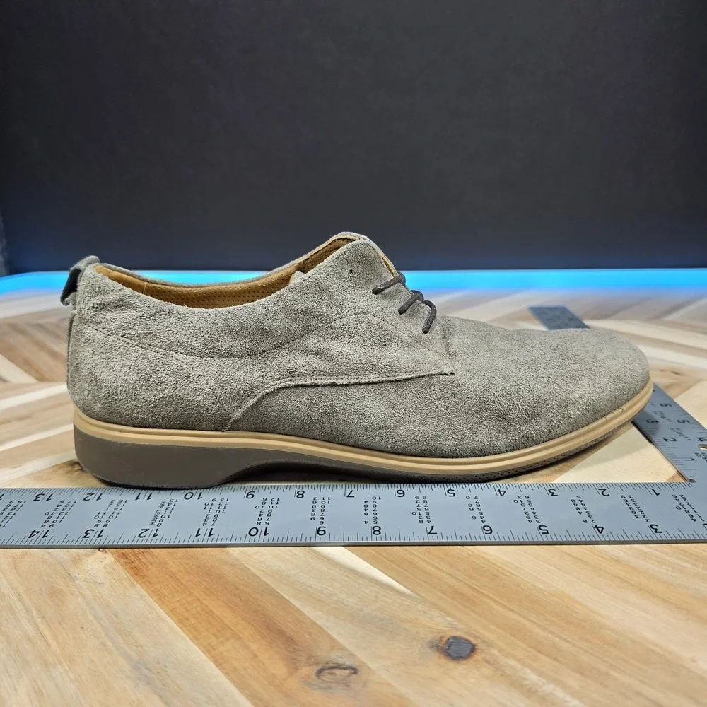 Amberjack The Original Derby Mens 14 Dress Shoes Slate Gray Suede Oxford